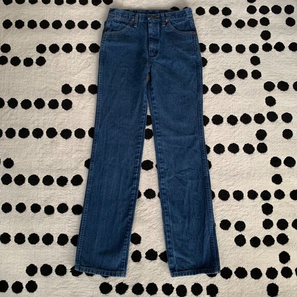 Wrangler Jeans Cowboy Cut Bootcut Mens 28x34 Blue Denim 936PWD Western Rodeo 90s - Picture 4 of 11